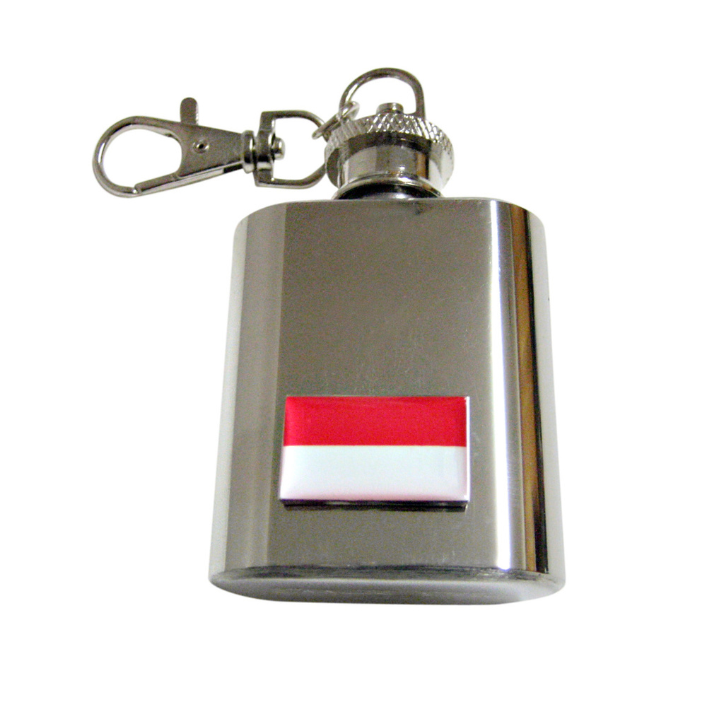 Monaco Flag Pendant Keychain Flask - image 1